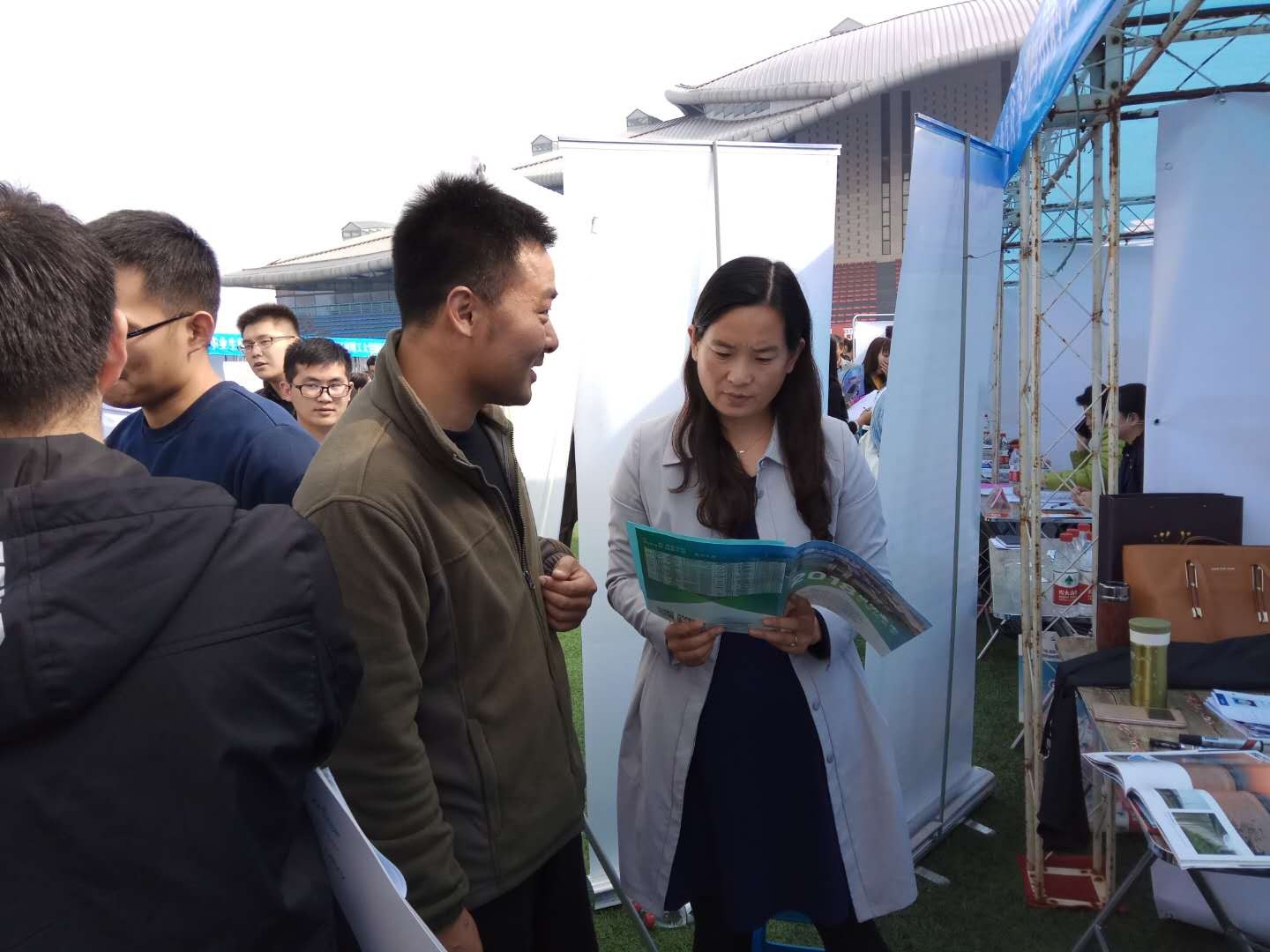 参加河南理工大学双选会